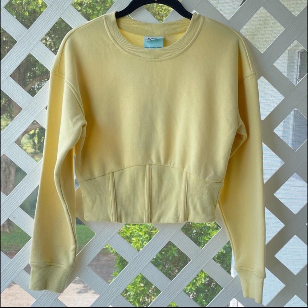 Future Collective Corset Cropped Sweatshirt - Picture 2 of 8